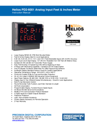 Thumbnail of document Manual - PD2-6001 Helios Feet & Inches Level Meter